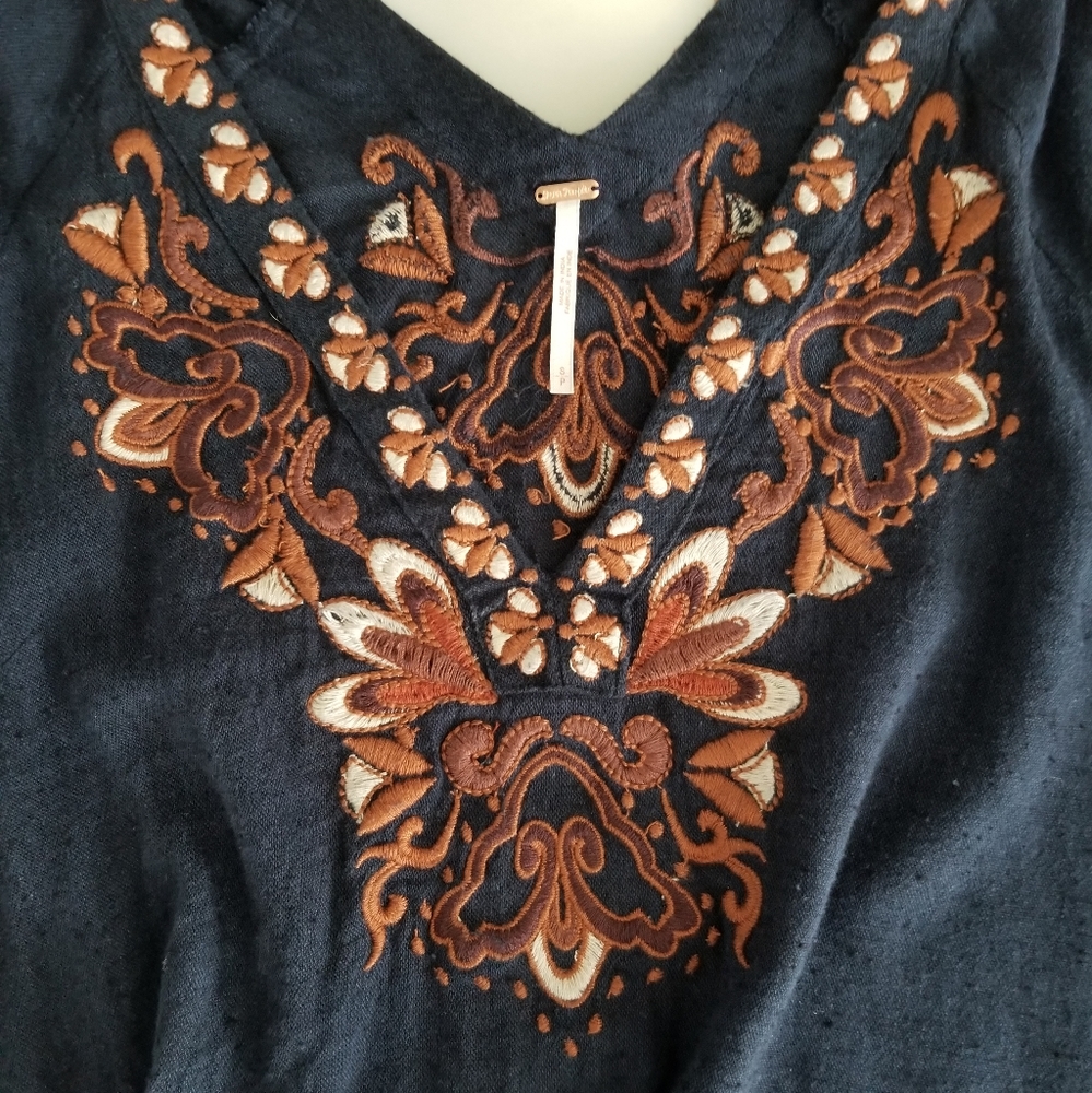 Freepeople Crop Bell Long Sleeve Top. - Picture 11 of 16